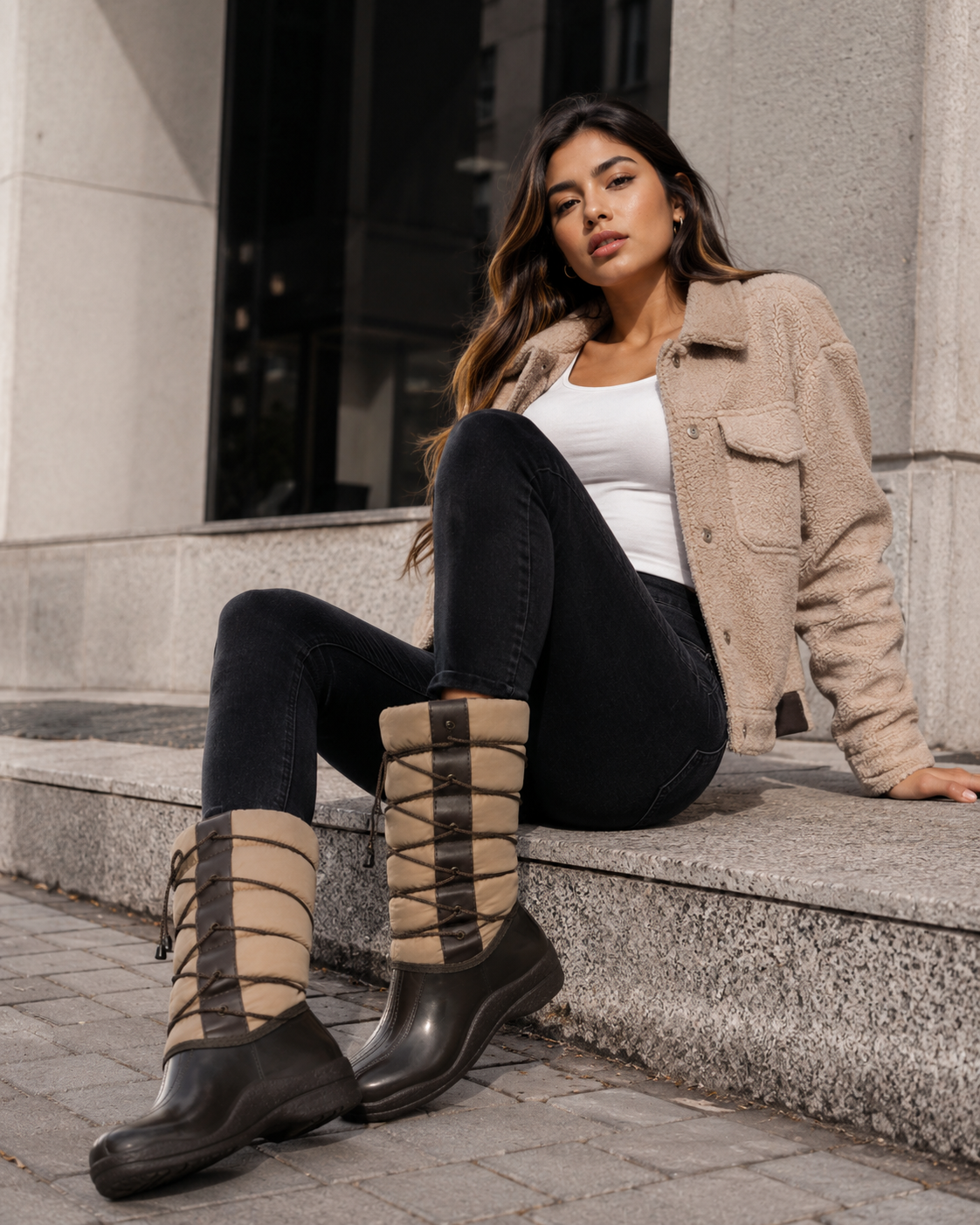 BOTA URBANA Caña Alta Café x Beige — vista 3