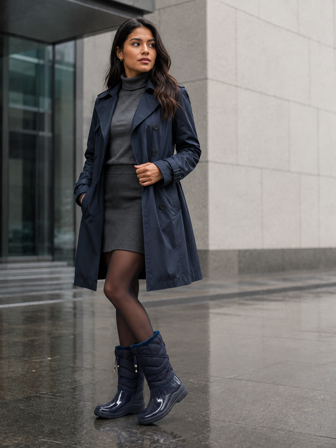 Look con GABARDINA