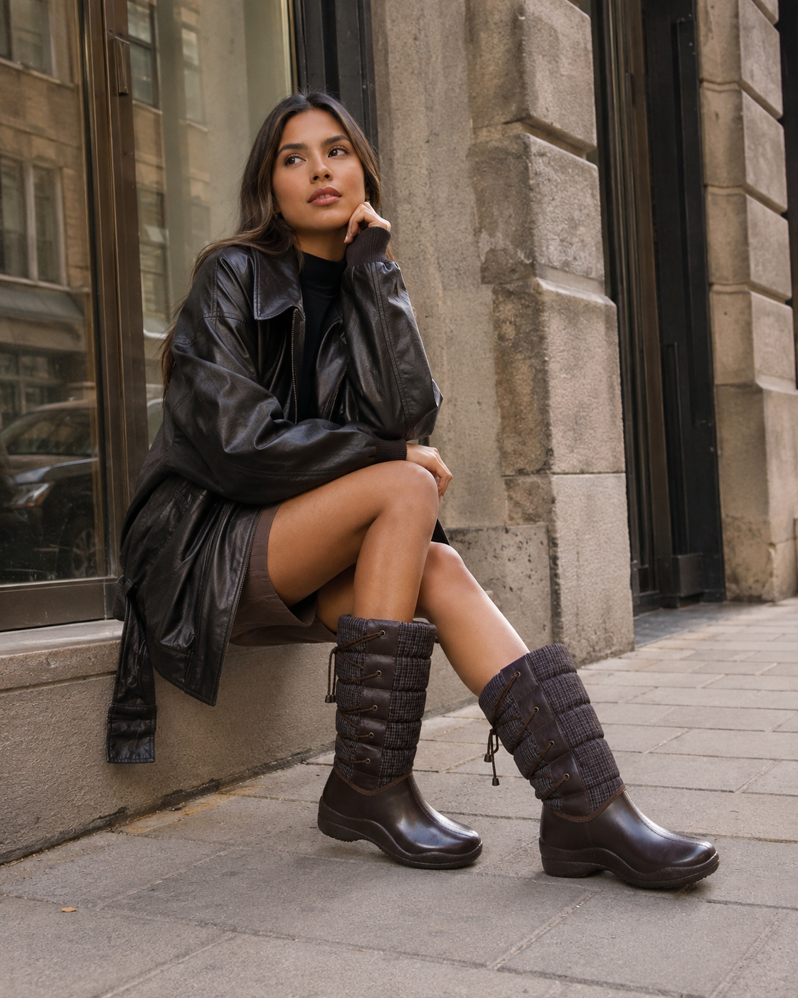 BOTA URBANA Caña Alta Café x Gris — vista 3
